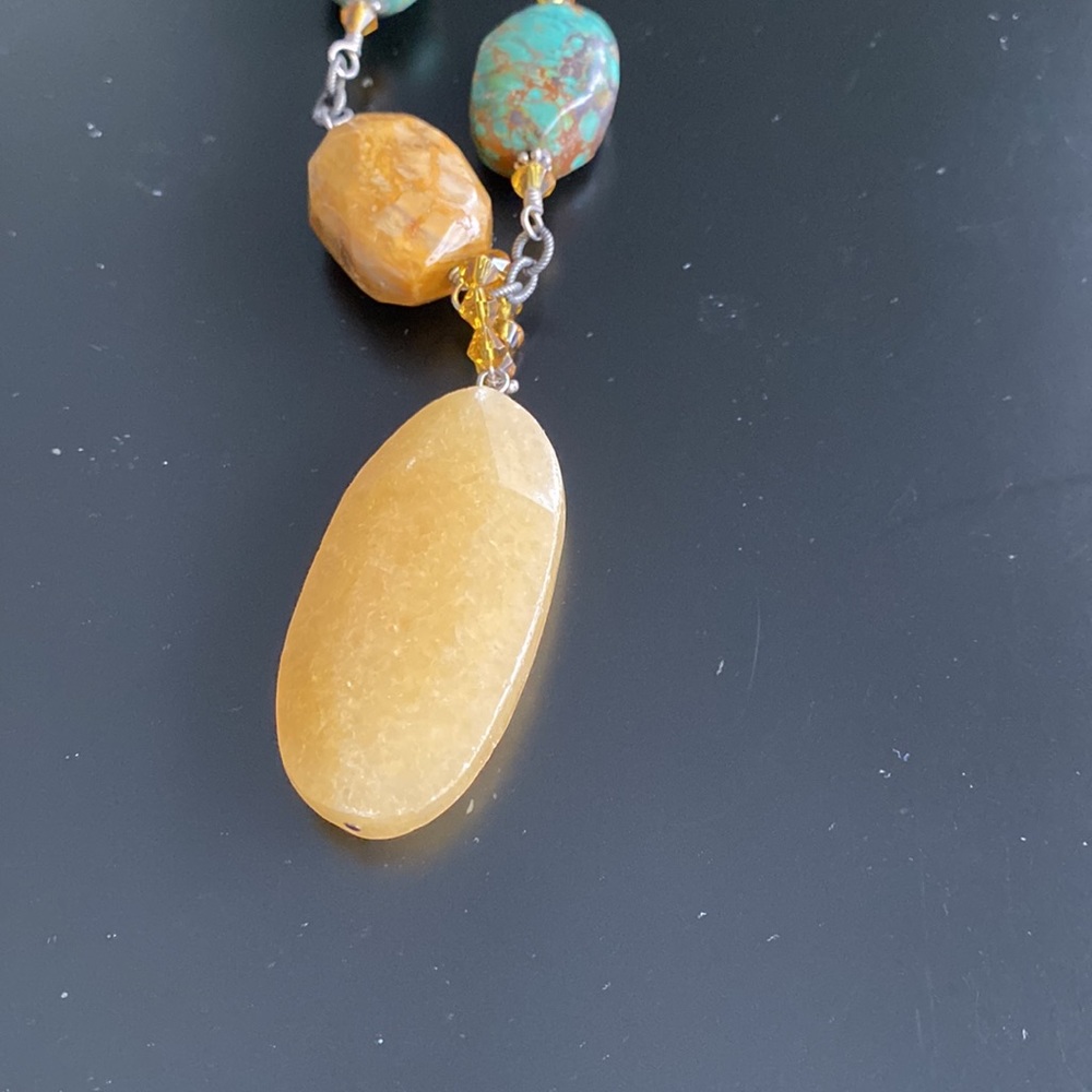 Silver 925 stamped All natural stones. Turquoise, amber, perhaps agate🤷‍♀️